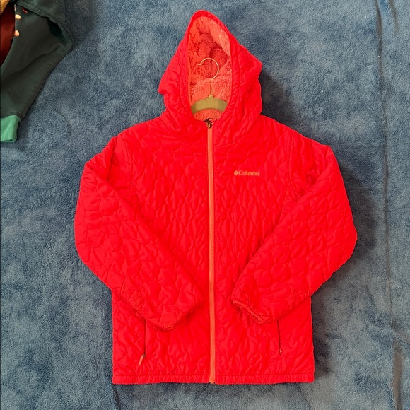 Columbia Bright Pink Hooded Jacket - Picture 1 of 4